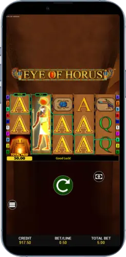A Symbol Gewinnlinien im Eye of Horus Slot